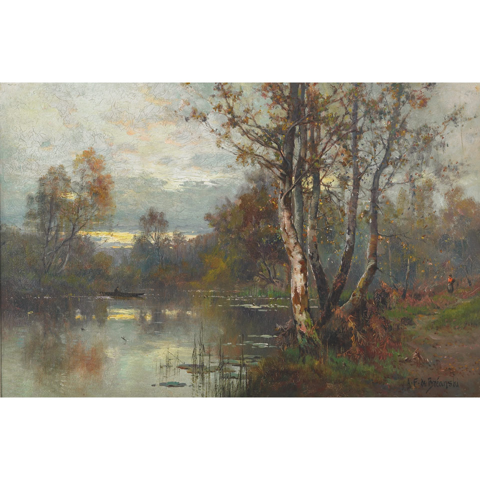 Appraisal: Alfred Fontville de Breanski Jr - British A QUIET RIVER