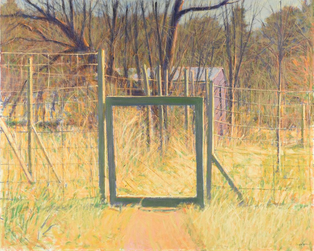 Appraisal: WILLIAM ANZALONE American Texas b A PAINTING Lou's Gate WILLIAM