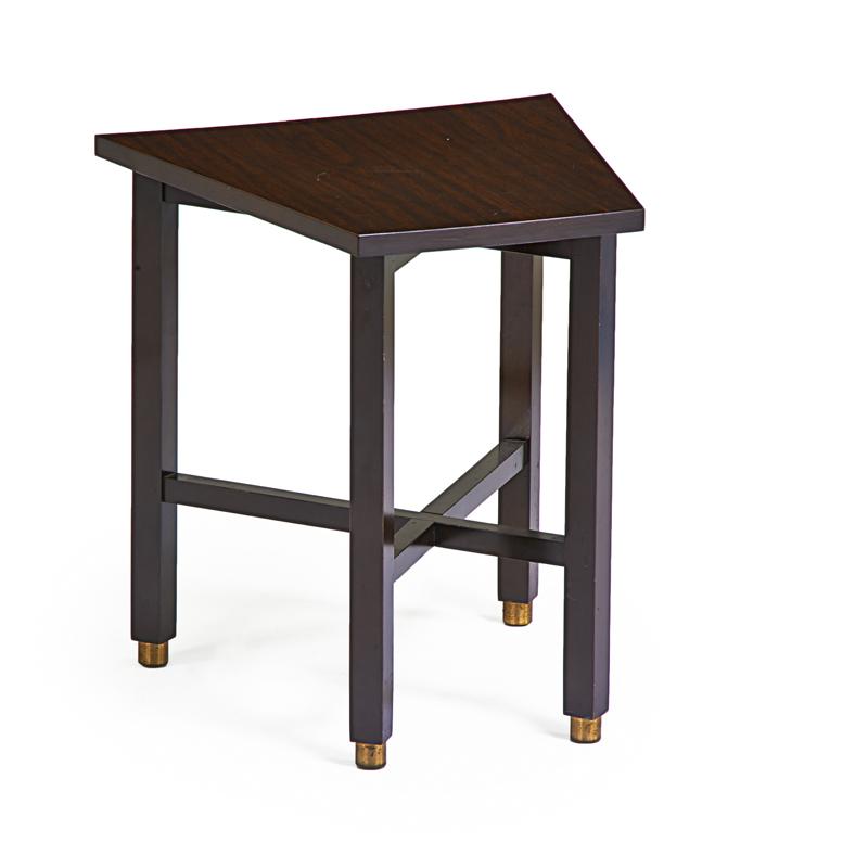 Appraisal: EDWARD WORMLEY DUNBAR Side table Berne IN s Mahogany laminated