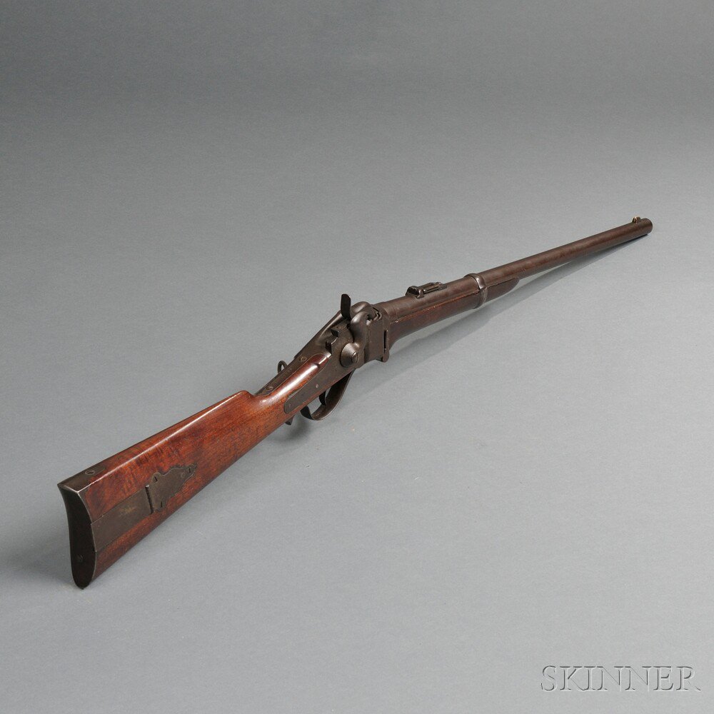 Appraisal: Model Sharps Carbine c - serial number walnut stock with