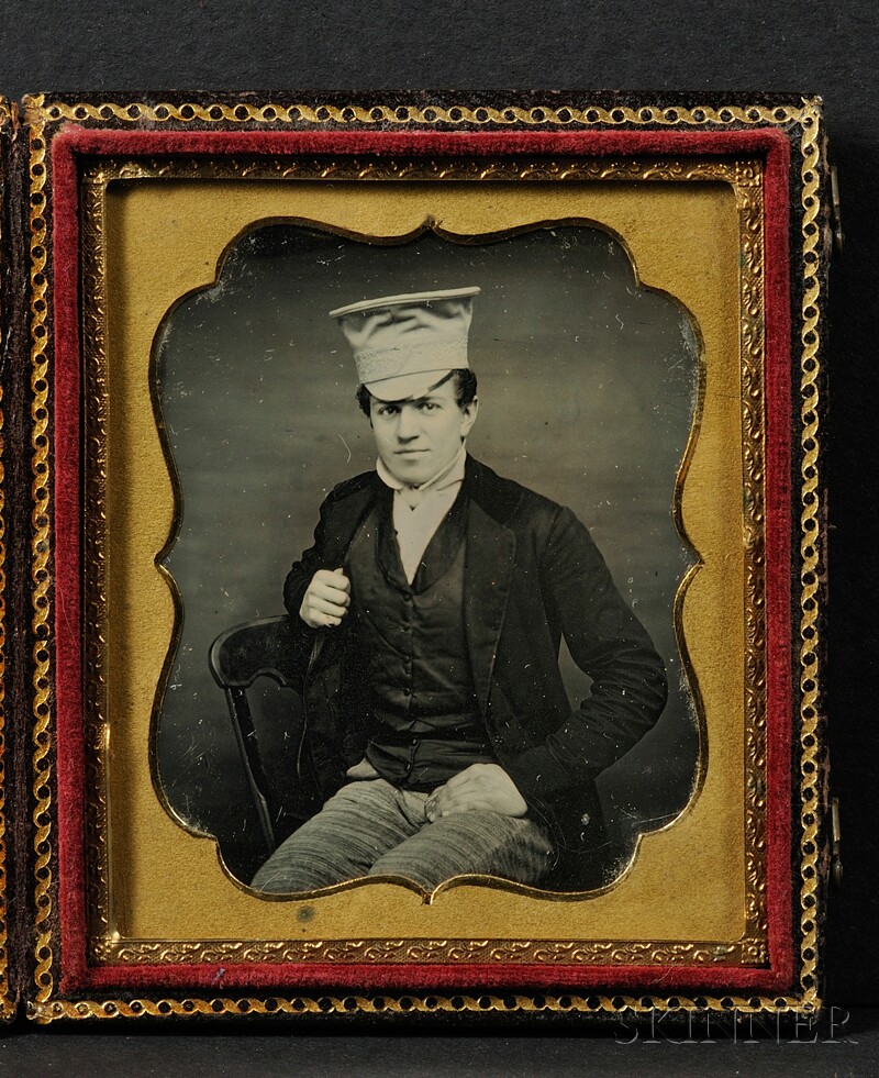 Appraisal: Sixth Plate Daguerreotype of a Dapper Young Man in original