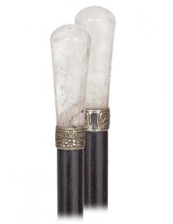 Appraisal: Classic Hard Stone Dress Cane -Early s -Straight and tapering