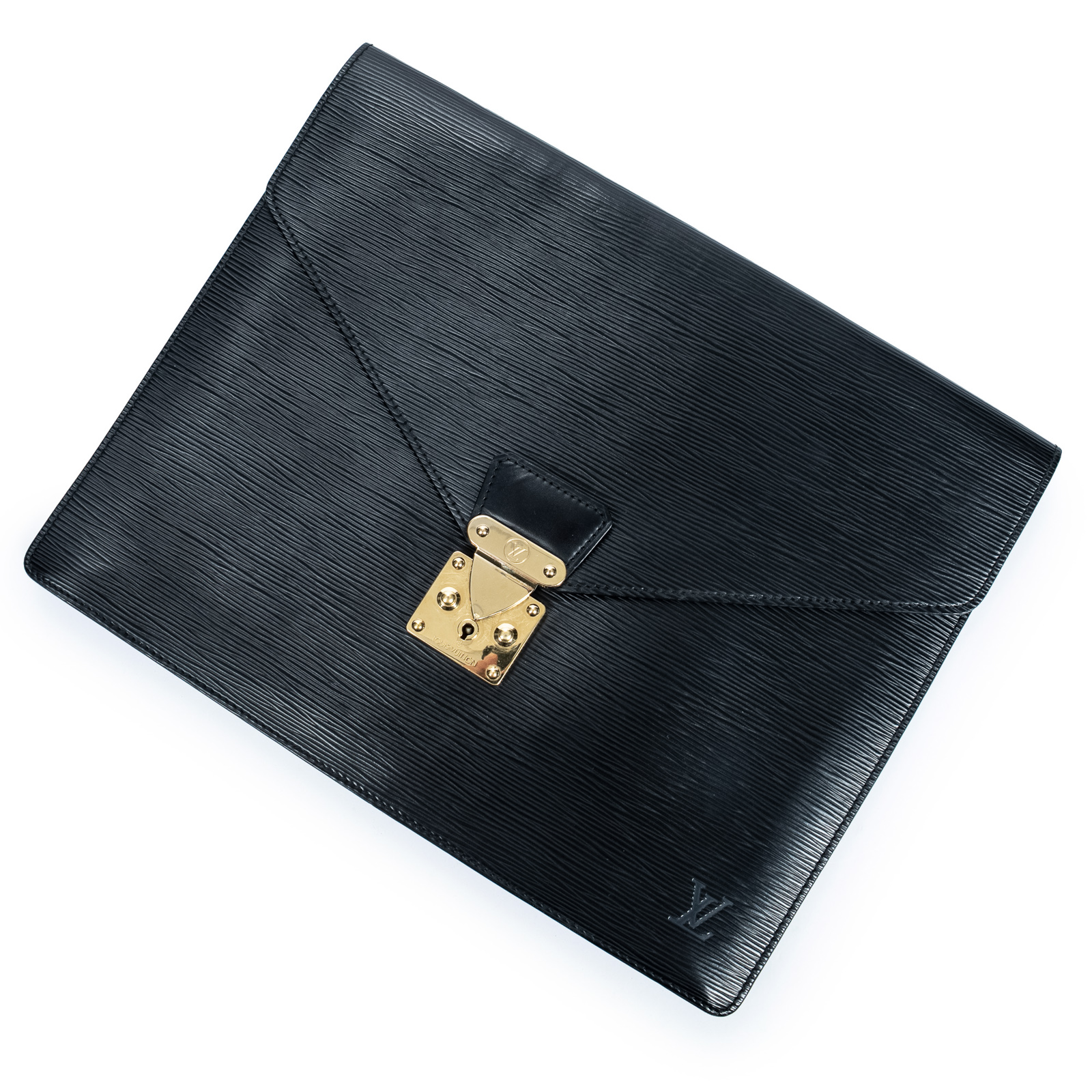 Appraisal: A LOUIS VUITTON EPI PORTE-DOCUMENTS SENATEUR A black Epi leather