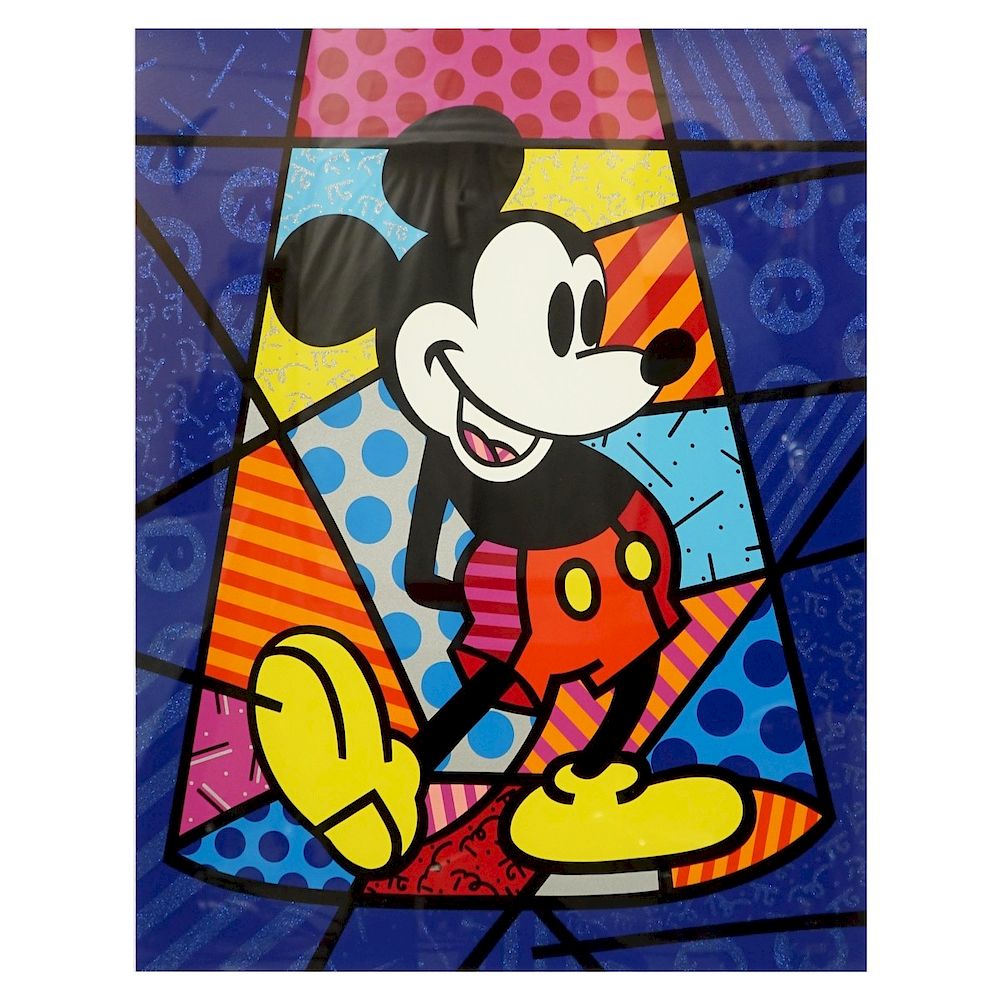 Appraisal: Romero Britto Screenprint Romero Britto Brazilian b Screenprint in color