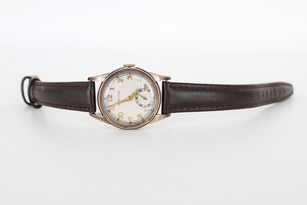 Appraisal: Vintage K Hamilton Watch Vintage K Gold-Filled Hamilton Watch with