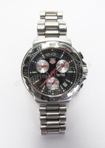 Appraisal: A gentleman's stainless steel Indy Tag Heuer Chronograph wristwatch designed