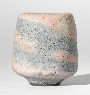 Appraisal: A stoneware vase by Lucie Rie shouldered form with inverted