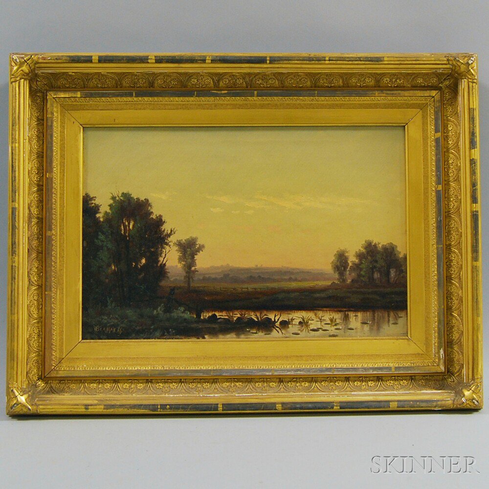 Appraisal: Waldo Beaman American - Pond View Signed and dated l