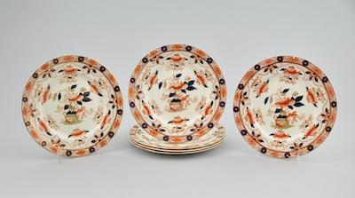 Appraisal: Six Old Derby Plates Each approx in diameter transfer and