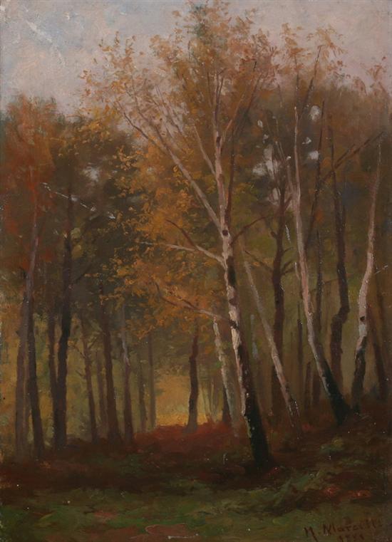 Appraisal: HENRI MARCETTE Belgian - WOODLAND GLADE signed and dated lower