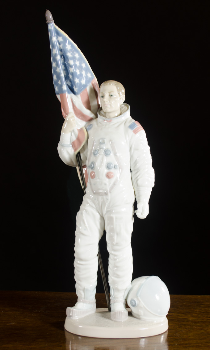 Appraisal: LLADRO PORCELAIN THE APOLLO LANDING SCULPTURE by sculptor Salvador Furio