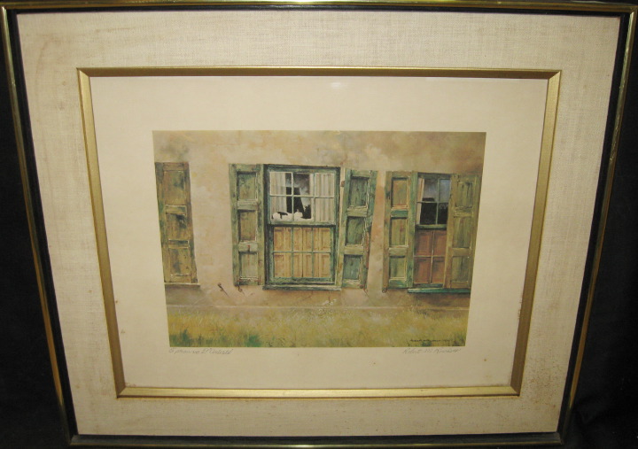 Appraisal: Robert M Rucker American Louisiana - E'preuve D'Artiste offset chromolithograph