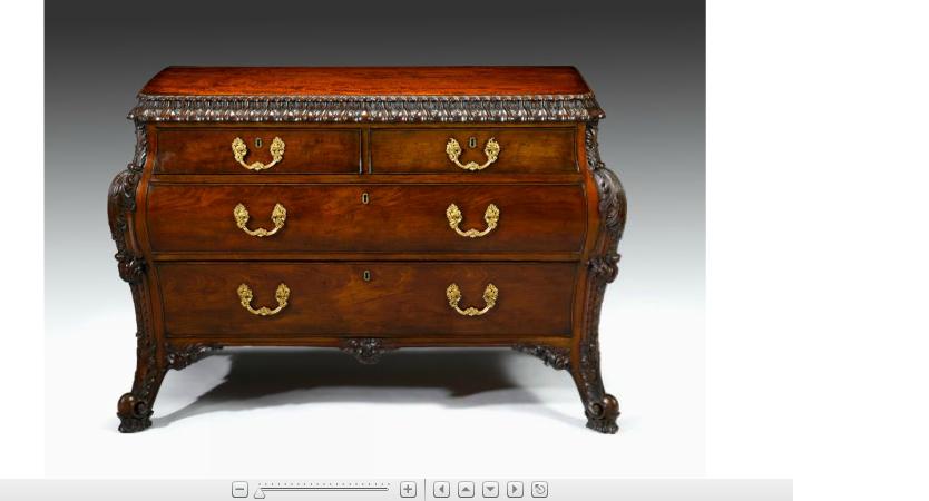 Appraisal: Important George III mahogany bombe commodecirca after a design by