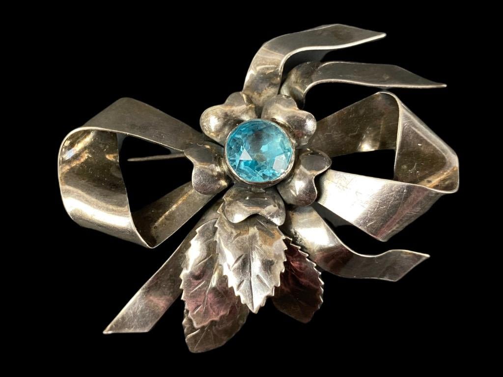 Appraisal: Hobe Sterling Brooch x Please see photos for details