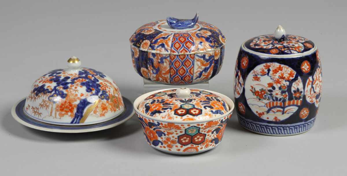 Appraisal: Pieces of Imari Covered butter dish covered bowls covered jar