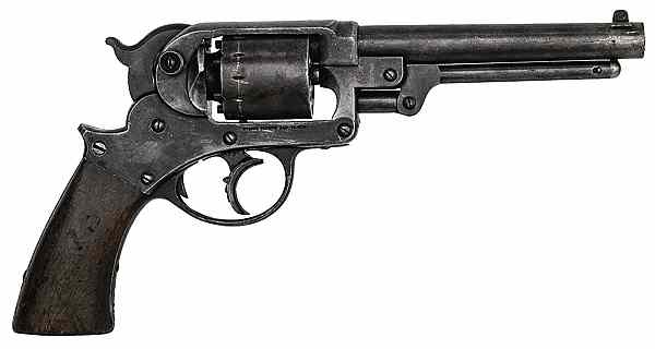 Appraisal: Starr Double Action Revolver cal round barrel S N Left