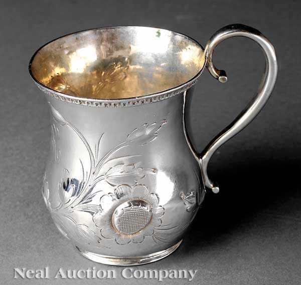 Appraisal: An American Coin Silver Cup Solomon A Myers Albert F