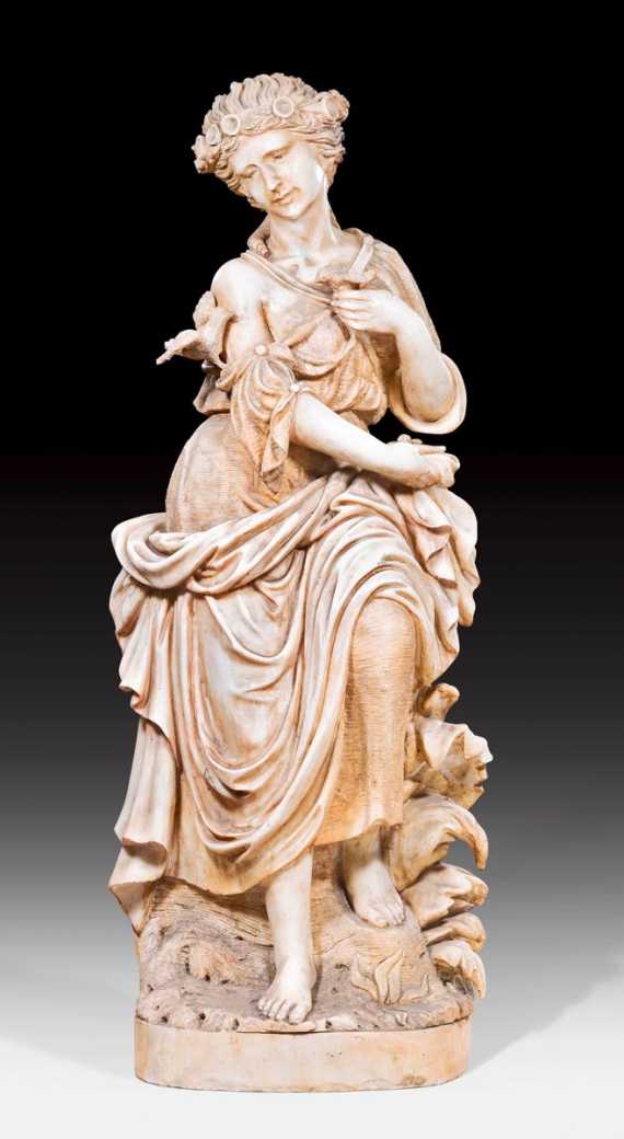 Appraisal: SCULPTURE OF FLORA probably northern Italy th th century Carrara