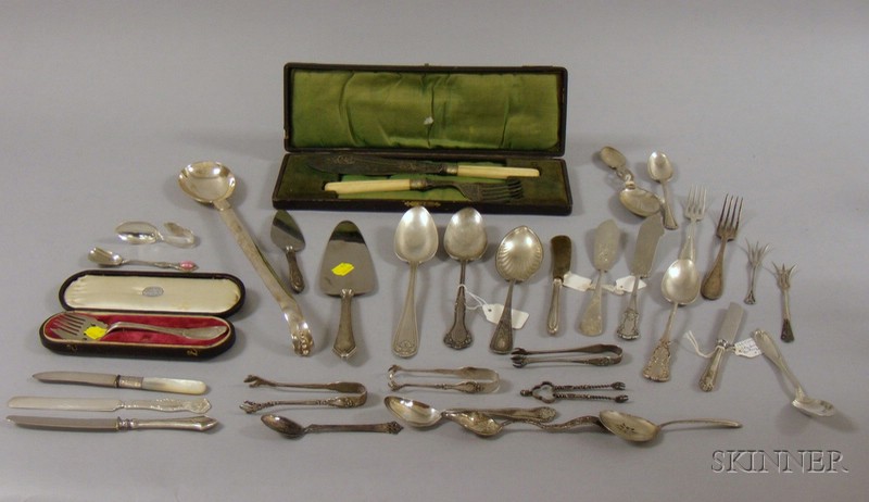 Appraisal: Large Group of Assorted Mostly Sterling Silver Flatware including a