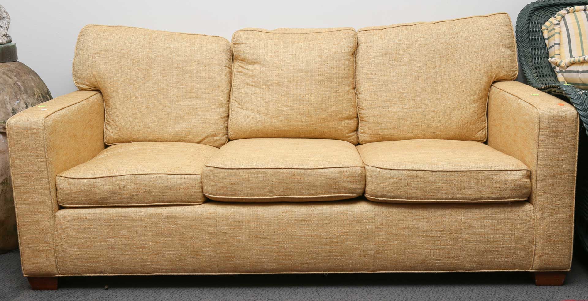 Appraisal: Contemporary upholstered sofa