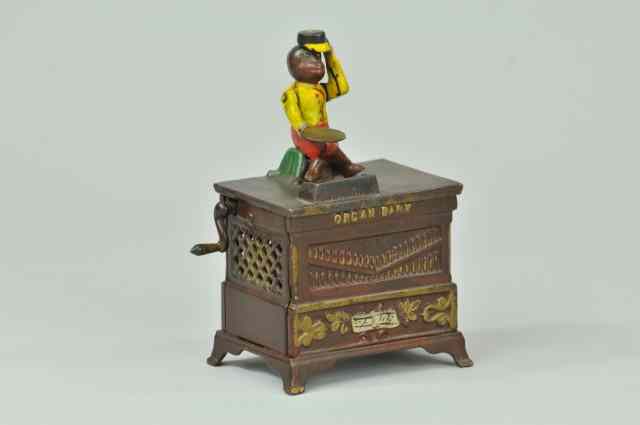 Appraisal: ORGAN MECHANICAL BANK SMALL Kyser Rex Co designed by Louis