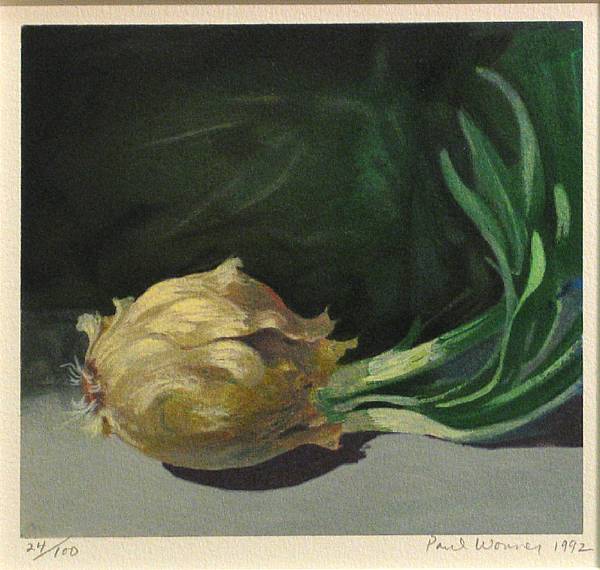 Appraisal: Paul Wonner Onion Color lithograph printed on wove paper signed