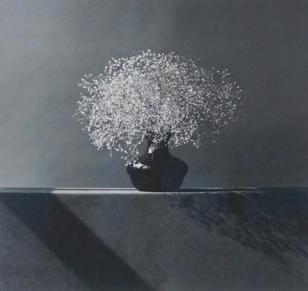 Appraisal: ROBERT MAPPLETHORPE AMERICAN - BABY'S BREATH SILVER GELATIN PHOTOGRAPH IMAGE