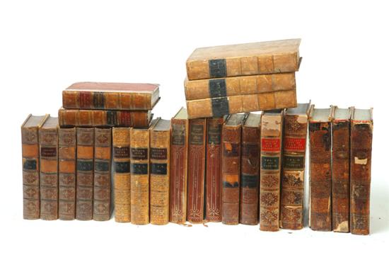 Appraisal: TWENTY-THREE EARLY LEATHERBOUND VOLUMES