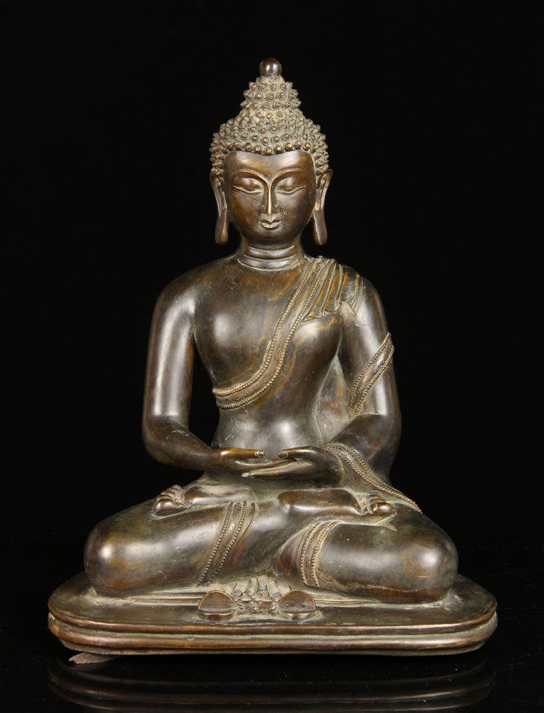 Appraisal: - th th C Chinese Bronze Buddha th th century