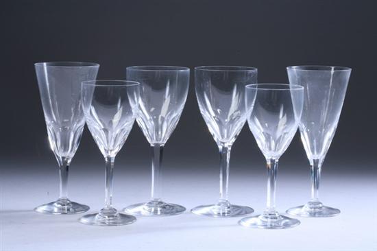 Appraisal: -PIECE BACCARAT CRYSTAL PARTIAL STEMWARE SERVICE Including trumpet-form goblets twelve