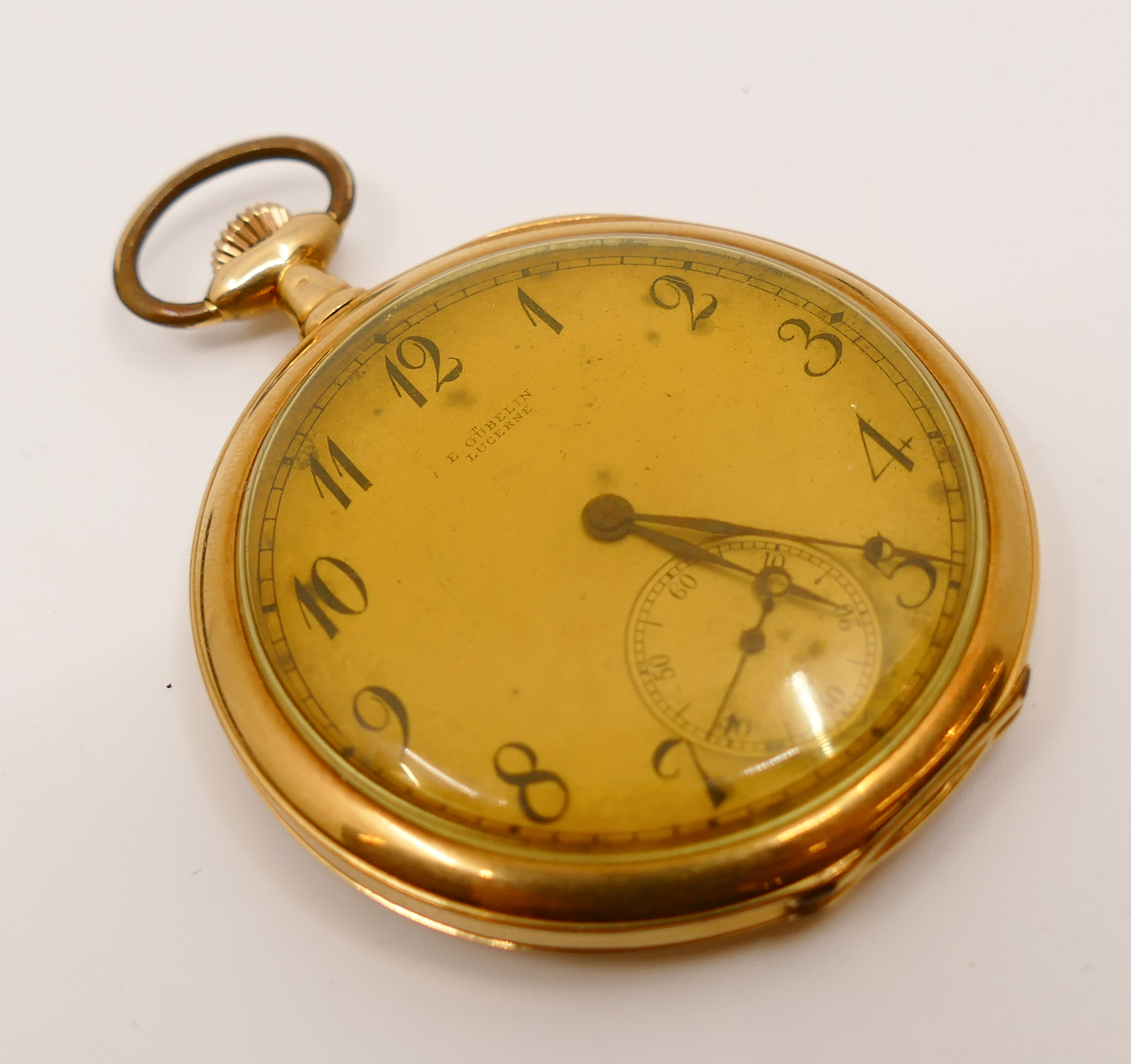 Appraisal: Gubelin Swiss K Pocket Watch- g