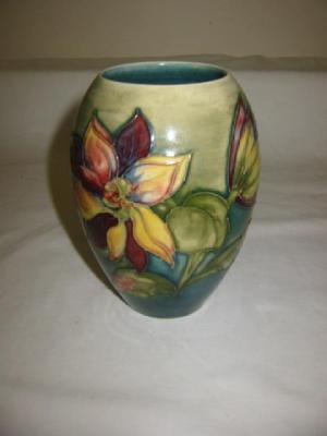 Appraisal: A MOORCROFT POTTERY VASE of ovoid form tube lined in