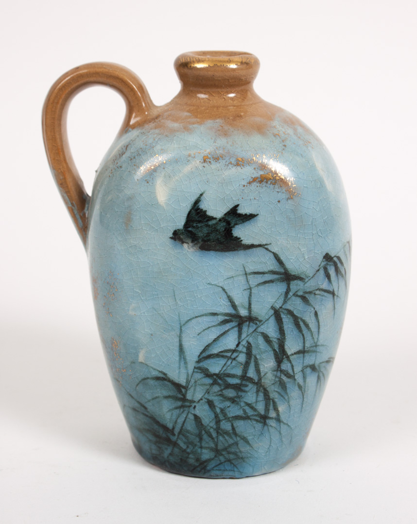 Appraisal: Rookwood art pottery perfume jug dated standard glaze with bird