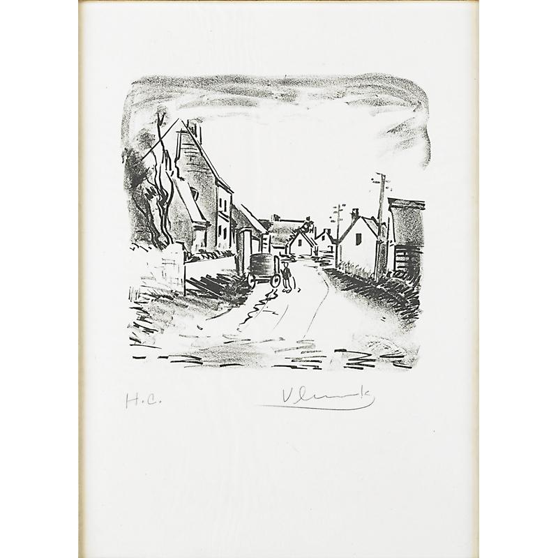 Appraisal: MAURICE de VLAMINCK French - Condition Report Tissue sheets are