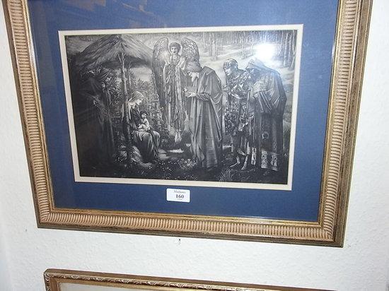 Appraisal: AFTER EDWARD BURNE JONESA nativity scene with the three wise