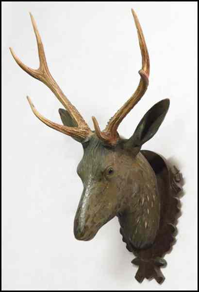 Appraisal: FAUX DEER MOUNT H '' W '' D '' Condition