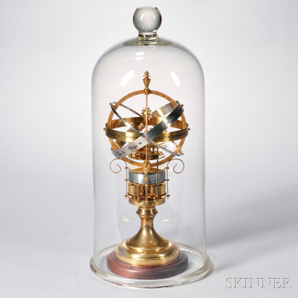 Appraisal: Tall Orrery Clock by Devon Clock Co England last half