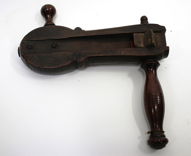 Appraisal: AN ANTIQUE WOODEN BIRD SCARER of typical form cm wide