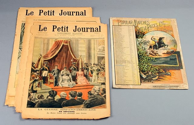 Appraisal: documents including a newspaper concerning the death of Theodore Roosevelt