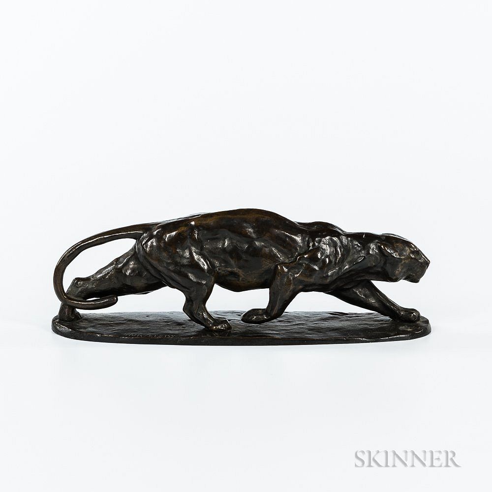 Appraisal: Henning Horzetzky Stra burg - Bronze Model of a Panther