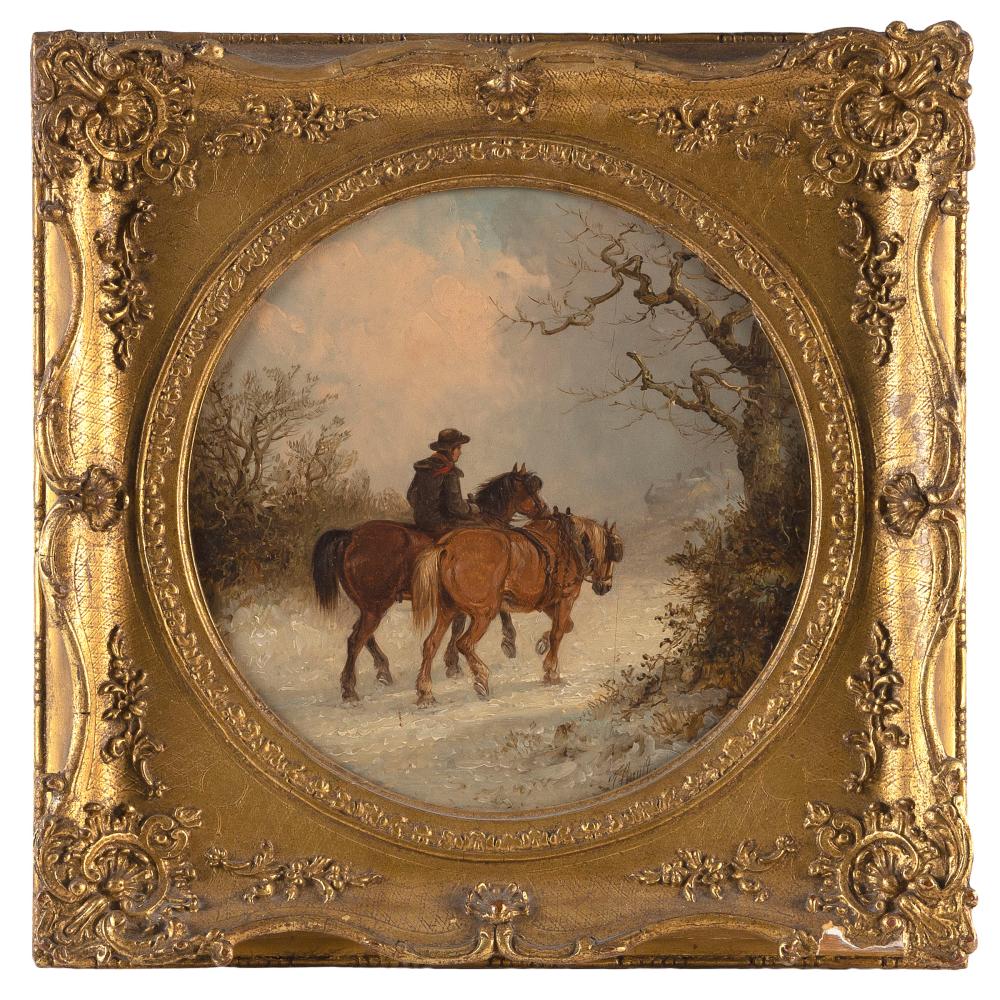 Appraisal: LIONEL PERCY SMYTHE FRANCE - HORSES AND RIDER IN A