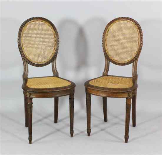 Appraisal: A set of six late th century French Louis Philippe