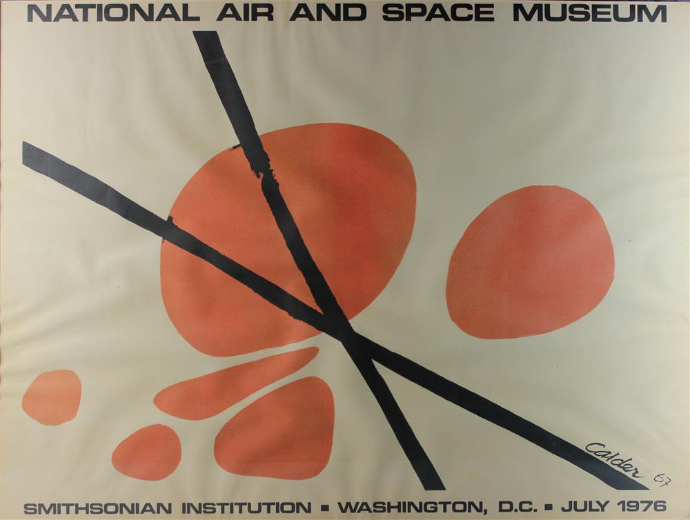 Appraisal: ALEXANDER CALDER AMERICAN - NATIONAL AIR AND SPACE MUSEUM POSTER