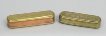 Appraisal: A Pair of th Century Dutch Commemorative Tobacco Boxes The