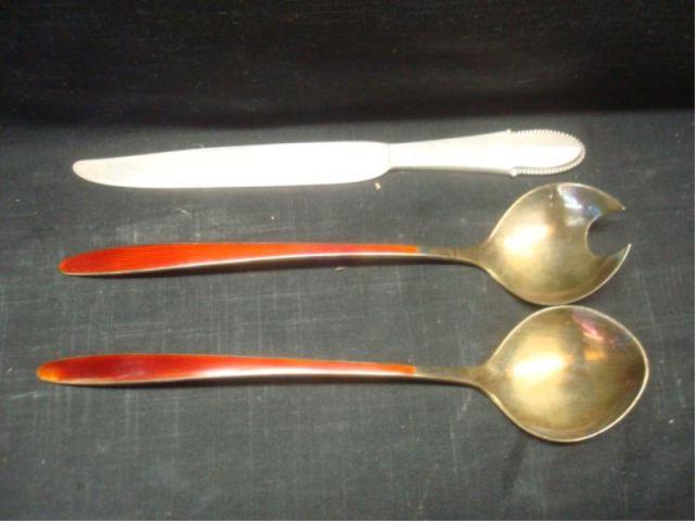 Appraisal: Sterling Pieces Jensen D-A Serving Pieces From a Stamford CT