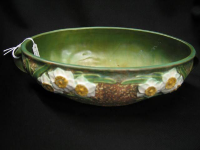 Appraisal: Roseville Art Pottery Console Bowl Jonquil x