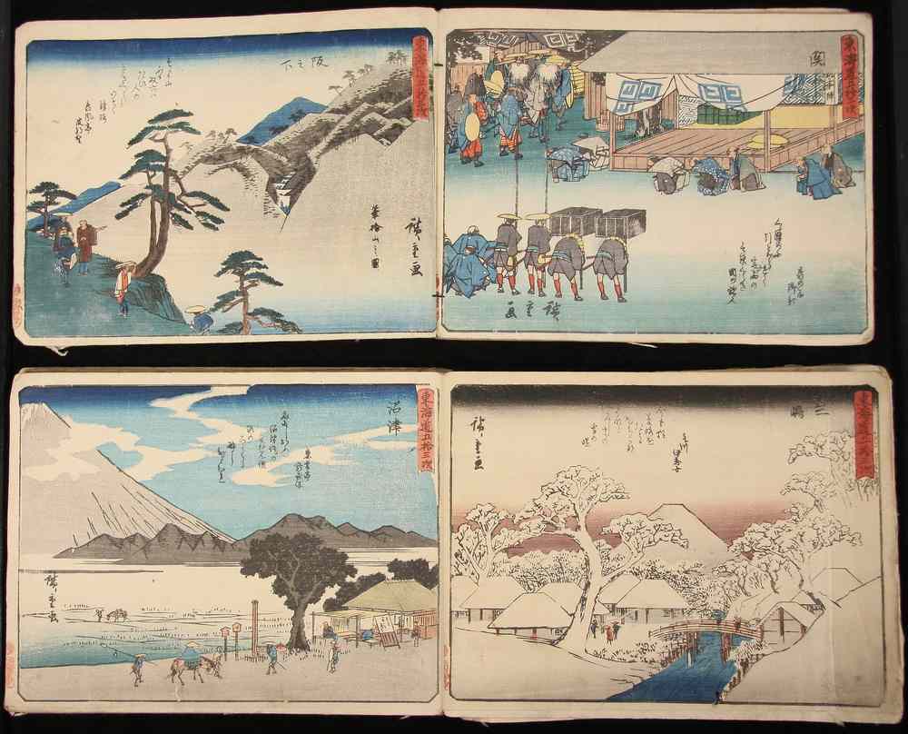 Appraisal: TH C BOOK JAPANESE PRINTS - Japanese Accordion Book of