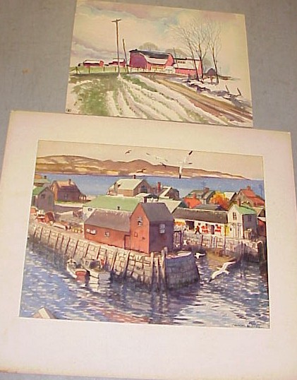 Appraisal: Charles Ernest Pont American - ten watercolors on paper of