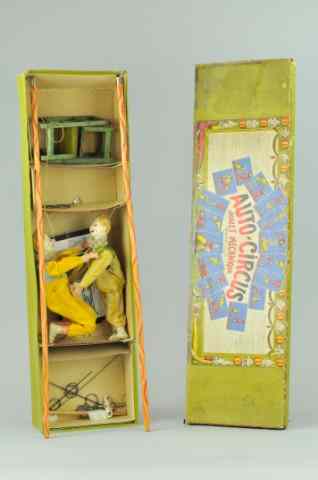 Appraisal: AUTO CIRCUS PERFORMING CLOWNS Boxed example features clockwork clown and