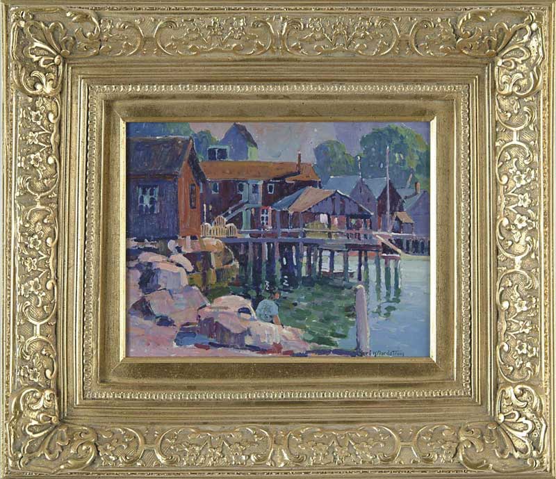 Appraisal: CARL HAROLD NORDSTROM American - HARBOR WHARFS Fine oil on